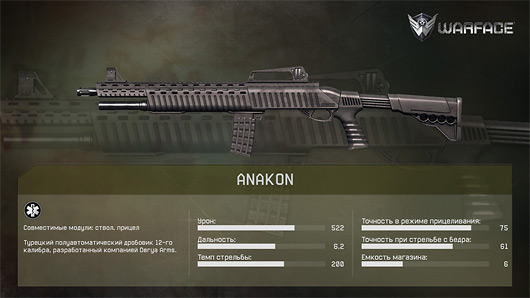 warface new weapon anakon shotgun